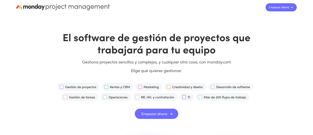 monday.com : software de gestión de proyectos