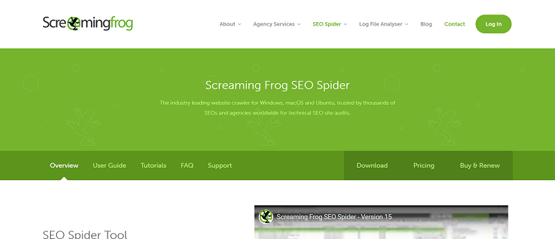 sreaming frog : herramienta gratuita de SEO