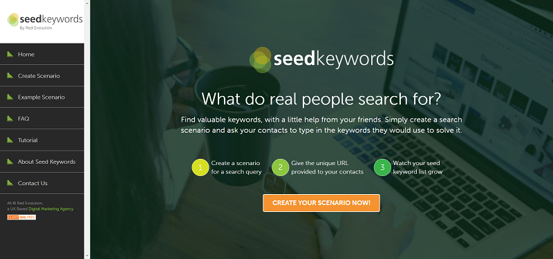 seed keywords : herramienta gratuita de SEO